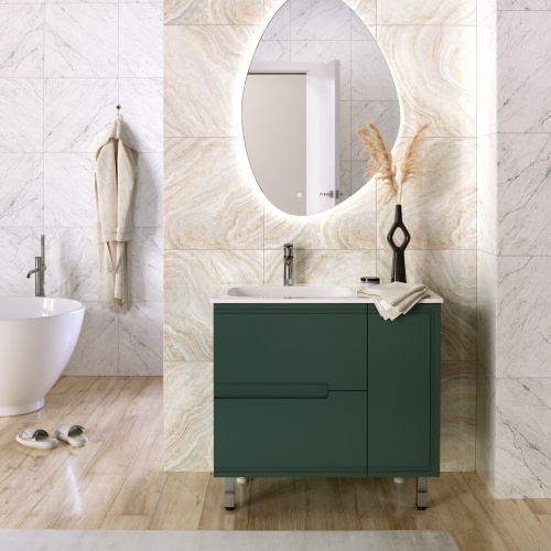 Тумба под раковину Taliente Cevia TA-MBC-90PR(L)-grigio verde 89.4х44.7х68.2 - фото 4